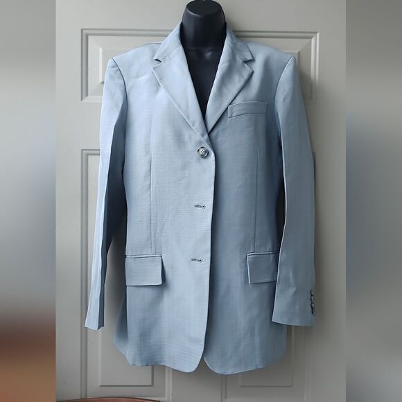 Victoria Beckham High Break SIngle-Breasted Boxy Blazer Jacket Size 0 - Picture 5 of 8